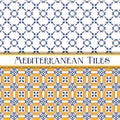 Beautiful painted mediterranean traditional tiles