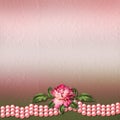 Beautiful painted rose on abstract background for congratulation Royalty Free Stock Photo