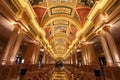 Beautiful painting on the ceiling at the Venetian Hotel, Macao