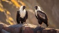 Beautiful pair of Andean condor Royalty Free Stock Photo