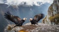 Beautiful pair of Andean condor