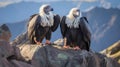 Beautiful pair of Andean condor Royalty Free Stock Photo