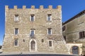 The beautiful palace of the Rocca Aldobrandesca of Manciano, Grosseto, Tuscany, Italy, on a sunny day