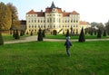 Beautiful palace in Rogalin, Poland
