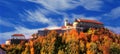 Beautiful Palanok Castle or Mukachevo Castle Royalty Free Stock Photo