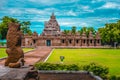 Beautiful Pallava architecture & exclusive sculptures at The Kanchipuram Kailasanathar temple, Oldest temple in Kanchipuram Royalty Free Stock Photo