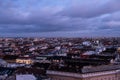 Budapest aerial view by night Royalty Free Stock Photo