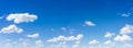 Panorama blue sky and clouds with daylight natural background Royalty Free Stock Photo