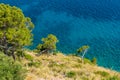 Beautiful panorama in the Cilento region of Italy, Province of Salerno, Campania.