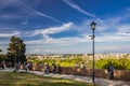 The beautiful panorama of the city from the top of the Janiculan Hill Royalty Free Stock Photo