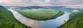 Beautiful panorama of the Dniester river canyon. Ukraine, Europe Royalty Free Stock Photo