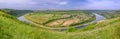 Beautiful panorama of the Dniester river canyon. Ukraine, Europe Royalty Free Stock Photo