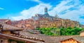 Beautiful panorama of the historic city of the old city of Siena Royalty Free Stock Photo