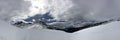 Beautiful panorama of the italian alps