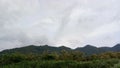 beautiful panorama of klotok mountain Royalty Free Stock Photo