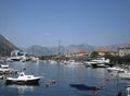 Kotor, 27th August: Panoramic view of the Port from Kotor Bay in Montenegro