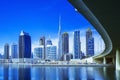 Beautiful panorama of modern and luxury Dubai city,United Arab Emirates