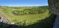 Beautiful panorama of moldavian landscape Royalty Free Stock Photo