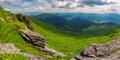 Beautiful panorama of mountainous landscape Royalty Free Stock Photo
