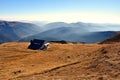 Beautiful panorama of National Park Bucegi of Carpathians mountains , Romania Royalty Free Stock Photo