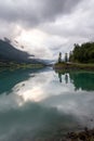 Beautiful panorama of Norwegian nature Royalty Free Stock Photo