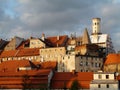 BYSTRZYCA KLODZKA,SILESIA,POLAND-Panorama of Old Town