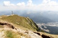 Beautiful panorama over Bucegi Mountains