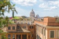 Beautiful panorama of Rome, view from Piazza Spagna