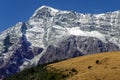 Beautiful panorama of snowcapped Jade Dragon Snow Mountain Royalty Free Stock Photo