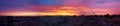 Beautiful panorama of sunrise over summer resort Orihuela Costa