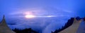 Beautiful panorama sunrise view on Mount Emei