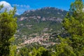 Beautiful panorama of the town Estellencs on Mallorca, Spain