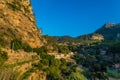 Beautiful panorama of the town Estellencs on Mallorca, Spain