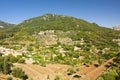 Beautiful panorama of Valldemossa, famous old mediterranean village of Majorca Spain. Royalty Free Stock Photo