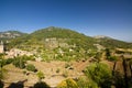 Beautiful panorama of Valldemossa, famous old mediterranean village of Majorca Spain. Royalty Free Stock Photo