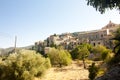 Beautiful panorama of Valldemossa, famous old mediterranean village of Majorca Spain. Royalty Free Stock Photo