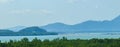 Beautiful panorama view of evergreen mangrove forest at Cape Yamu, Paklok, Thalang Phuket, Thailand. The growth of tourism and con Royalty Free Stock Photo