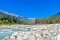 Beautiful panorama view Himalayan valley