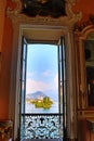 Sumptuous baroque palace interior Isola Bella Lago Maggiore Italy Royalty Free Stock Photo