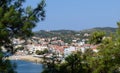 Beautiful panorama view of Limenaria town Royalty Free Stock Photo