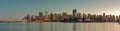 Beautiful panorama view on Vancouver Downtown view from Stanley Park Royalty Free Stock Photo