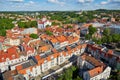 Beautiful panorama of Vilnius Old Town, Lithuania Royalty Free Stock Photo