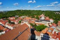Beautiful panorama of Vilnius Old Town, Lithuania Royalty Free Stock Photo