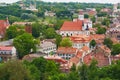 Beautiful panorama of Vilnius Old Town, Lithuania Royalty Free Stock Photo