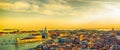 Beautiful panoramic Aerial View of Venice Royalty Free Stock Photo