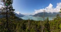 Beautiful Panoramic Canadian Landscape View during a sunny summer day Royalty Free Stock Photo