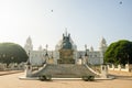 Beautiful panoramic image of Victoria Memorial, Kolkata , Calcutta, West Bengal, India . A Historical Monument of Indian Architect