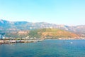 Beautiful panoramic landscape of Budva riviera Royalty Free Stock Photo