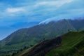 Beautiful Panoramic nature view of lake Toba from Berastagi, Medan, Indonesia Royalty Free Stock Photo