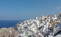 Beautiful panoramic of Oia, Santorini island. Royalty Free Stock Photo